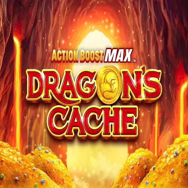 Action Boost Max Dragon's Cache game by SpinPlay Games – logo hosted on Aureon Casino