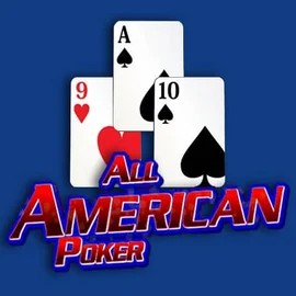 All American Poker slot visual from RTG (Reel Time Gaming) available on aureon-be.eu