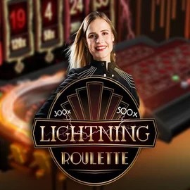 Official Live Casino logo: Lightning Roulette by Evolution at Aureon Casino